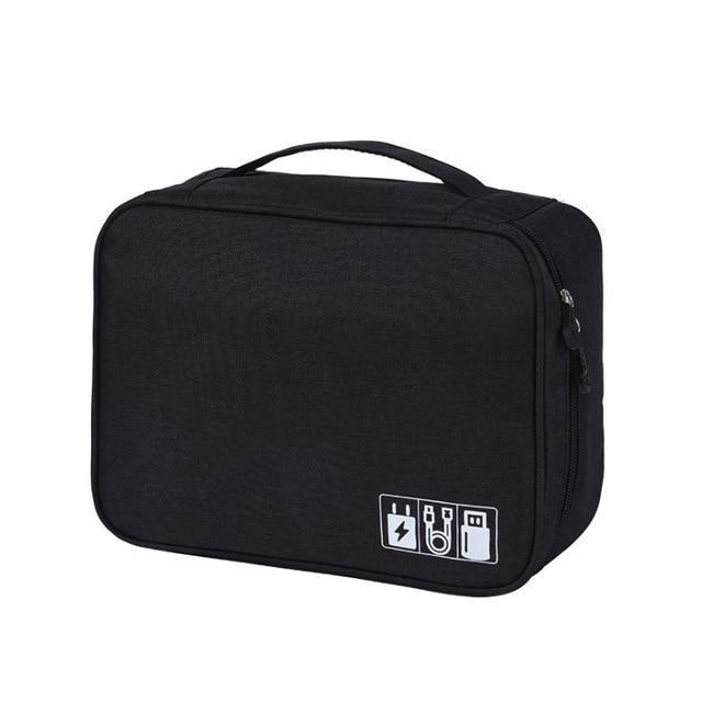 LoungeYard | Wobag New Polyester Mens Travel Electronic Accessories Travel Bag Organizer For Date Line SD Card USB Cable Digital Device Bag — product view 5