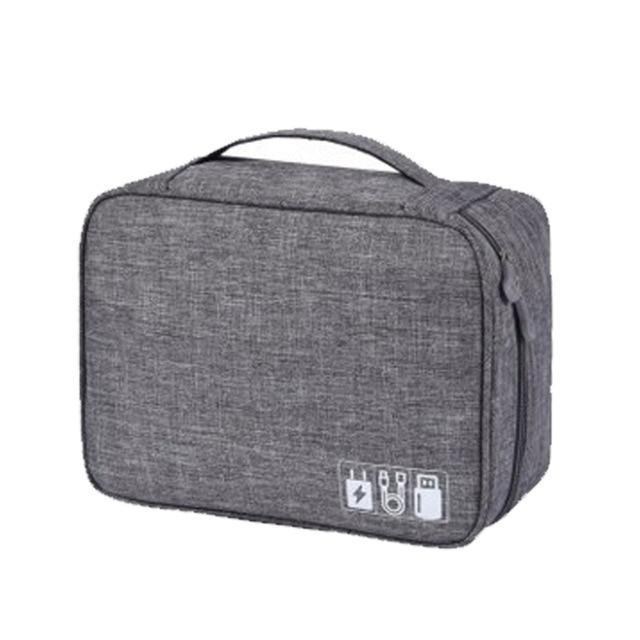 LoungeYard | Wobag New Polyester Mens Travel Electronic Accessories Travel Bag Organizer For Date Line SD Card USB Cable Digital Device Bag — product view 4