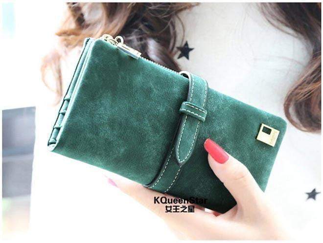 LoungeYard | New Winter Fashion Trends Pumping Frosted Multi-card position two fold wallet — product view 7