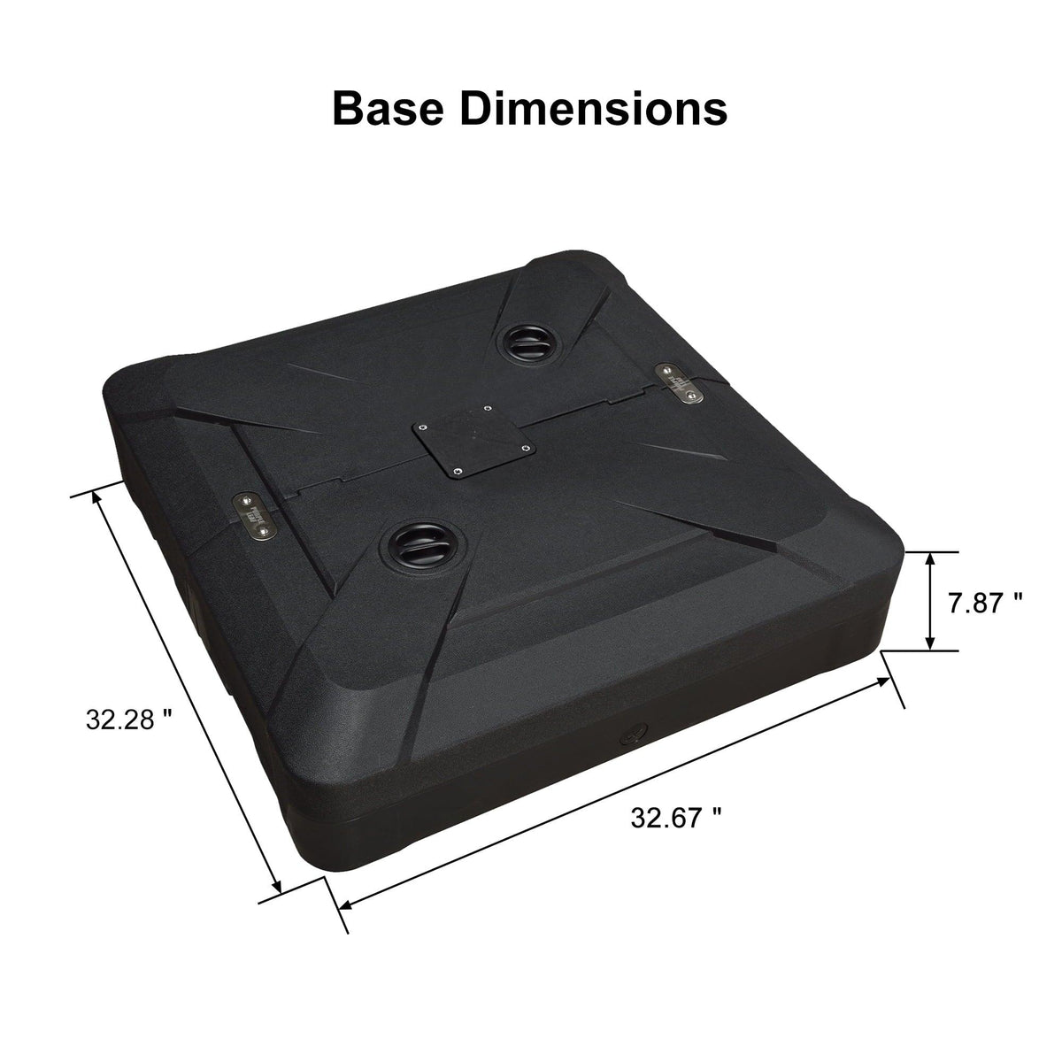 PURPLE LEAF Heavy Duty Outdoor Patio Cantilever Umbrella Base ZY04BSCJ — product view 3