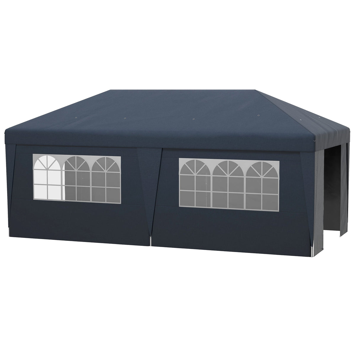 10' x 19.5' Pop Up Canopy Tent with Sidewalls, Dark Blue — product view 2