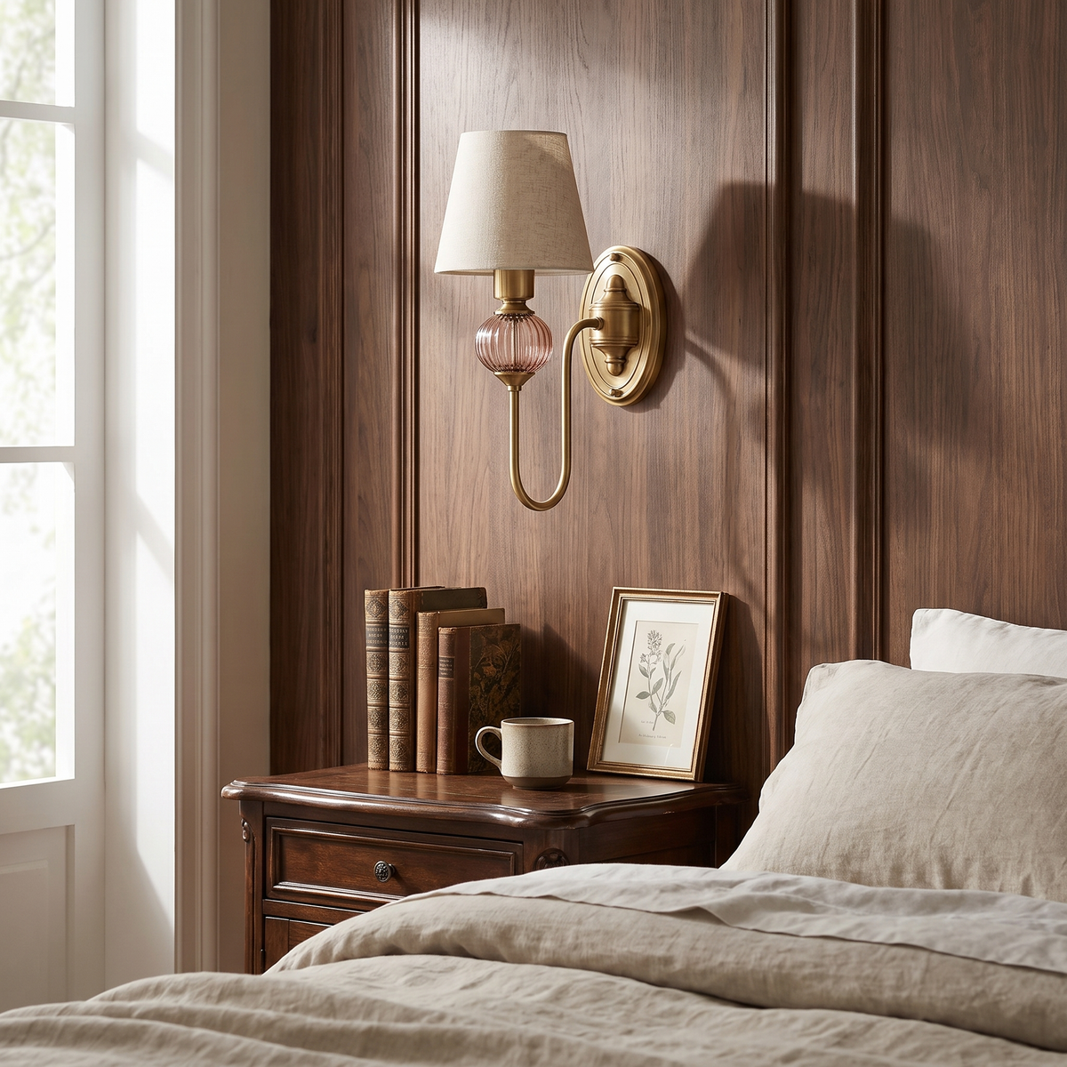 Rowan Ceramic Fabric Wall Sconce, 1 or 2 Head — product view 1
