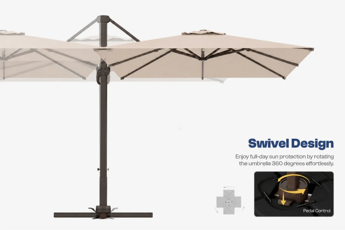Rectangular Cantilever Umbrella — product view 5