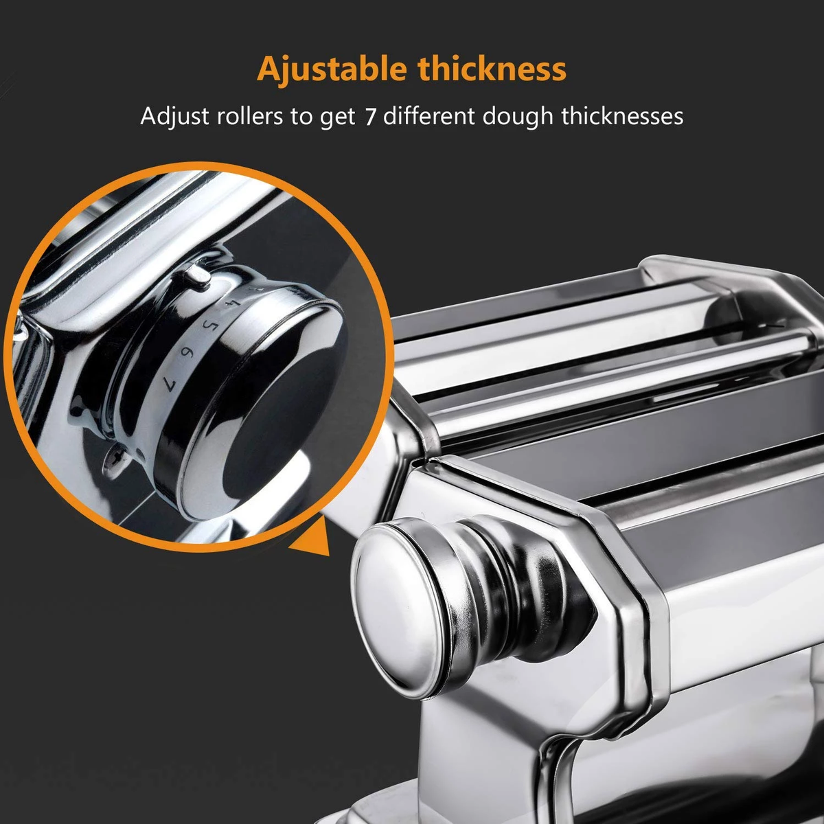 LoungeYard | Stainless Steel Manual Noodle Pasta Maker — product view 3