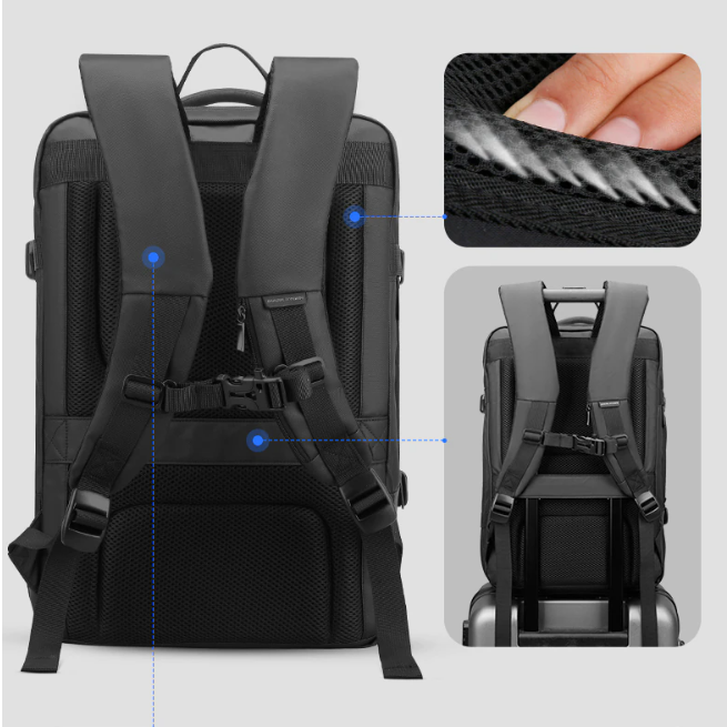 LoungeYard | Multilayer Hiking Protector Raincoat Backpack — product view 3