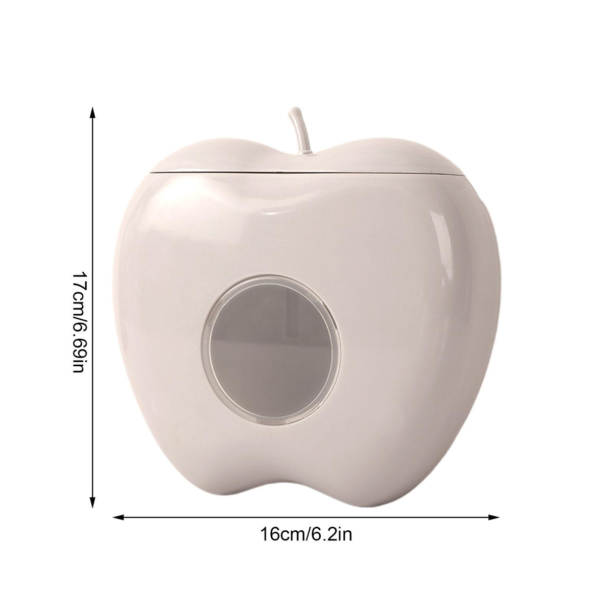 LoungeYard | Apple Shaped Wall Mounted Disposable Plastic Wrap Container — product view 3