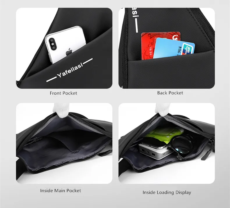 LoungeYard | Ultra Thin Urban Edge Anti Theft Shoulder Bag — product view 3