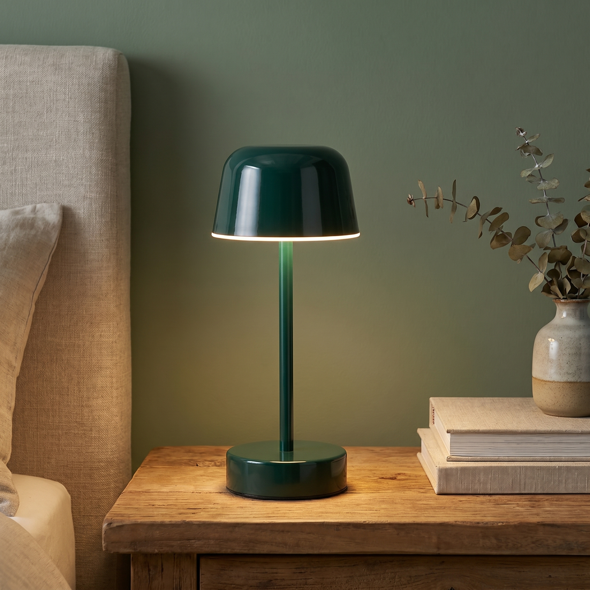 Rechargeable Table Lamp, Dimmable, Iron, Three Light Settings, 3600mAh — product view 5