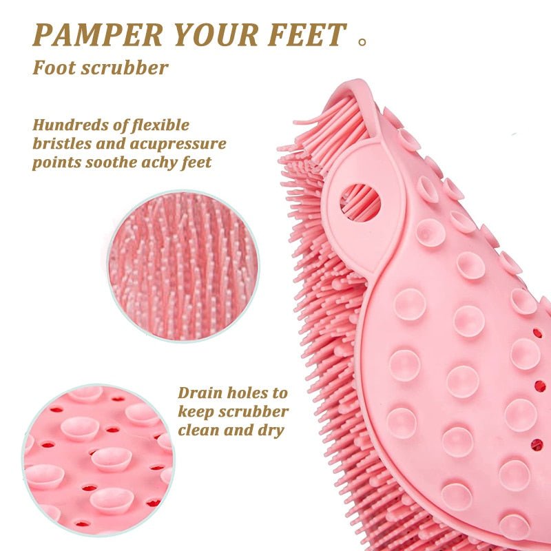 LoungeYard | Silicone Rub Back Bathroom Brush — product view 6