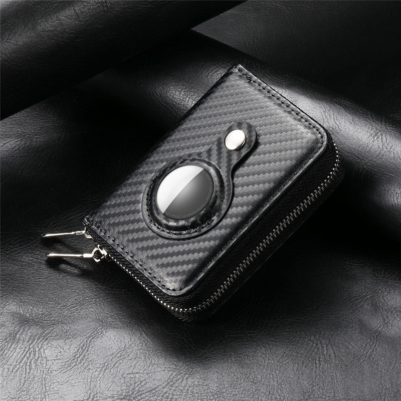 LoungeYard | Intelligent AirTag-Zip RFID Leather Wallet — product view 1