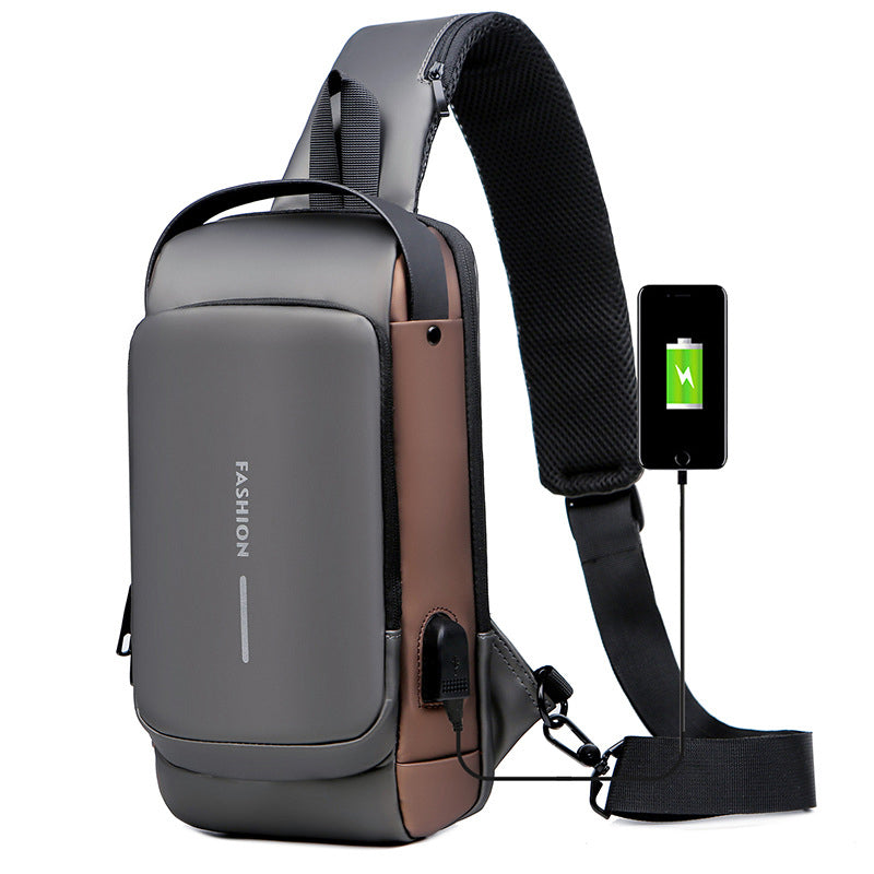 LoungeYard | Theft-proof shoulder bag with USB charging port — product view 1