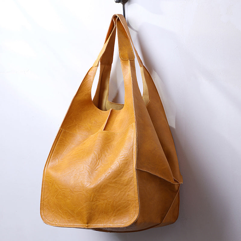 LoungeYard | Oversized leather weekend handbags for women — product view 1