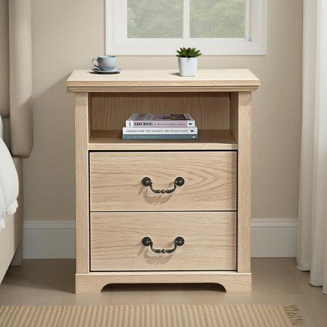 Amble Rustic Natural 2-Drawer Nightstand – SL7200NT-N — product view 1