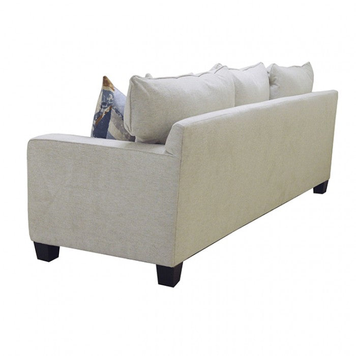 Harrow Linen Beige Fabric Sofa and Love Seat Set – SM6098-2PC — product view 4