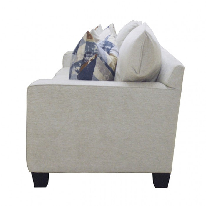 Harrow Linen Beige Fabric Sofa and Love Seat Set – SM6098-2PC — product view 5