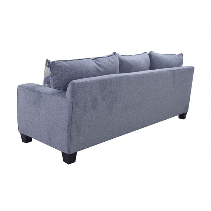Thame Denim Blue Fabric Sofa and Love Seat Set – SM6099-2PC — product view 4
