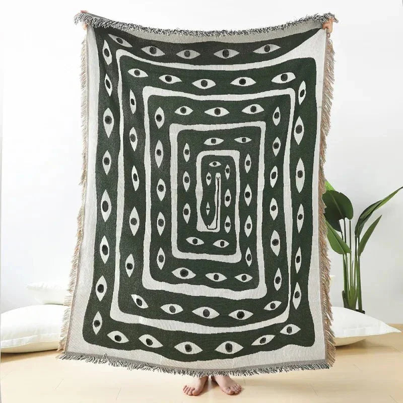 LoungeYard | Snake Eye Design Sofa Blanket — product view 1