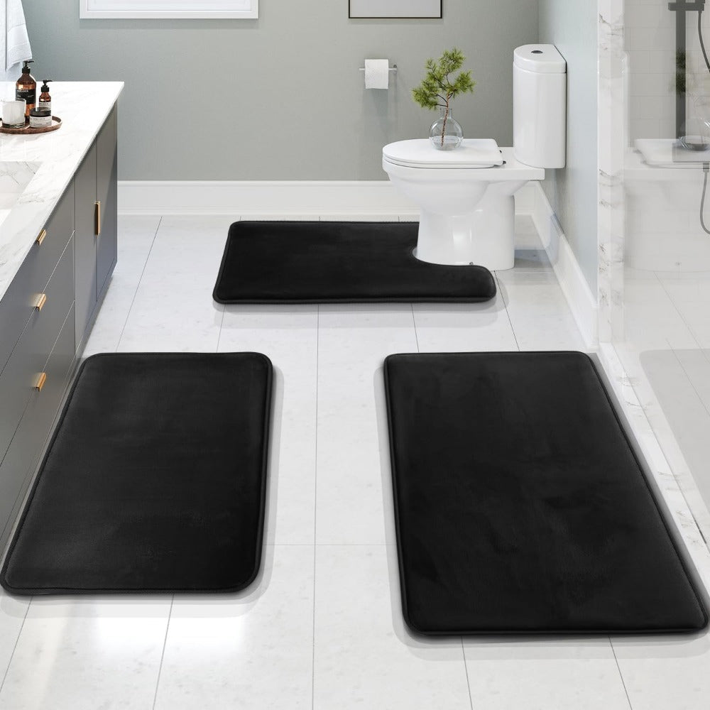 LoungeYard | SoftStep Luxe – Memory Foam Bath Mat 3-Piece Set — product view 5