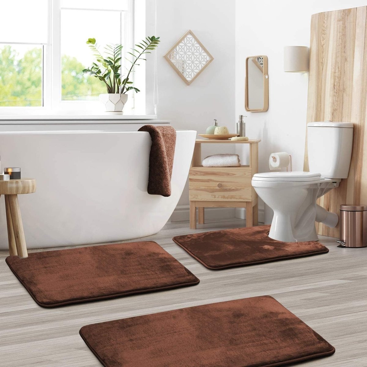 LoungeYard | SoftStep Luxe – Memory Foam Bath Mat 3-Piece Set — product view 4