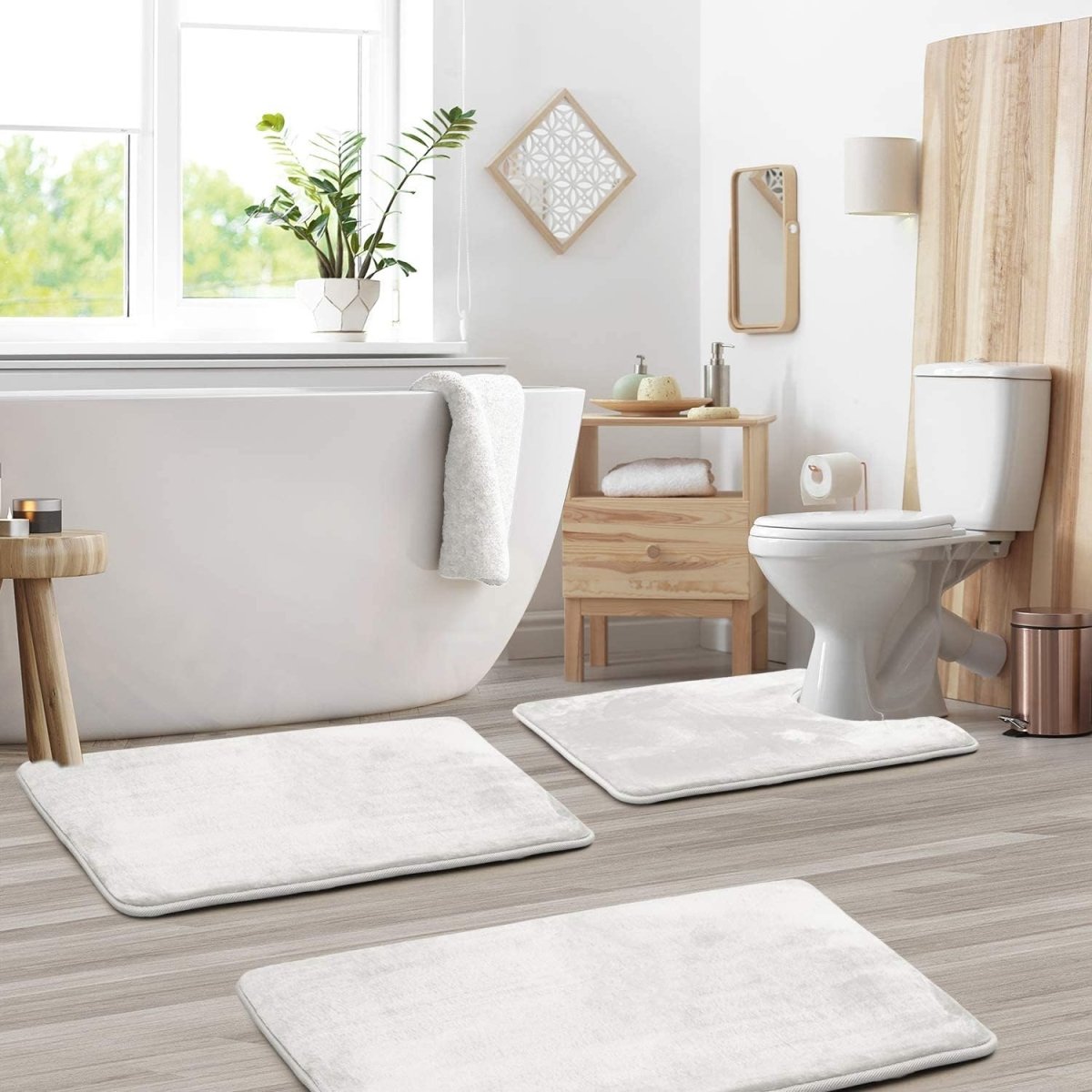 LoungeYard | SoftStep Luxe – Memory Foam Bath Mat 3-Piece Set — product view 7