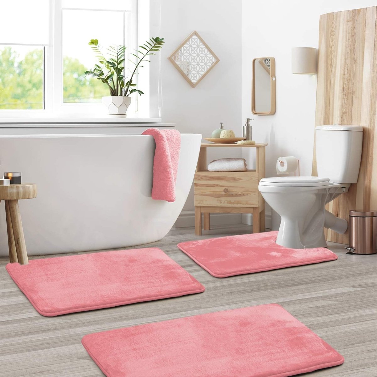LoungeYard | SoftStep Luxe – Memory Foam Bath Mat 3-Piece Set — product view 2