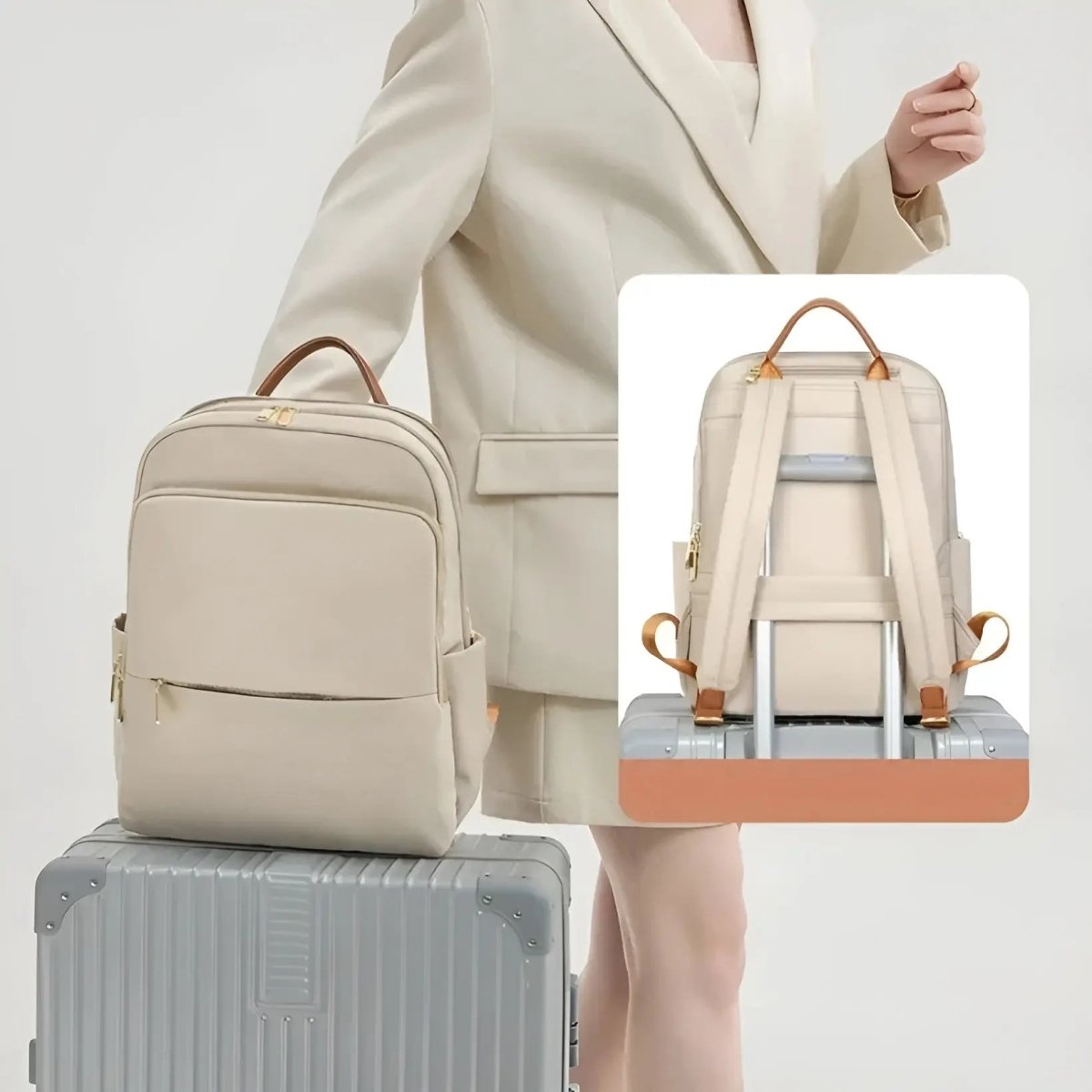 LoungeYard | SOPHIA – Stylish Multifunctional Women's Backpack for Work, Travel & Daily Use — product view 2