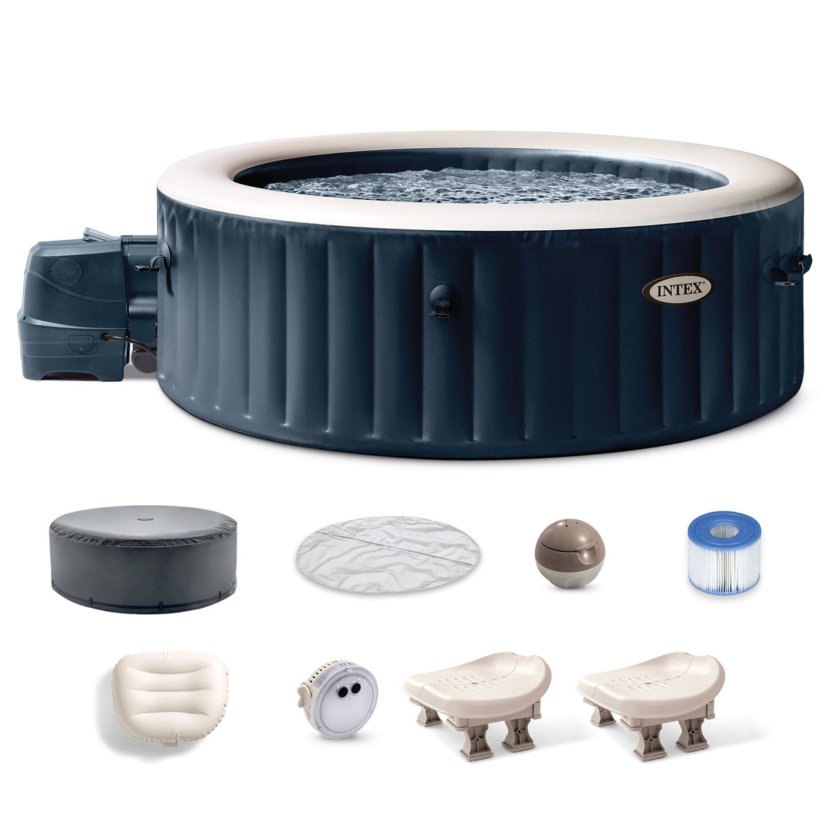110 Volt 6 Person 170 - Jet Vinyl Round Inflatable Hot Tub — product view 1