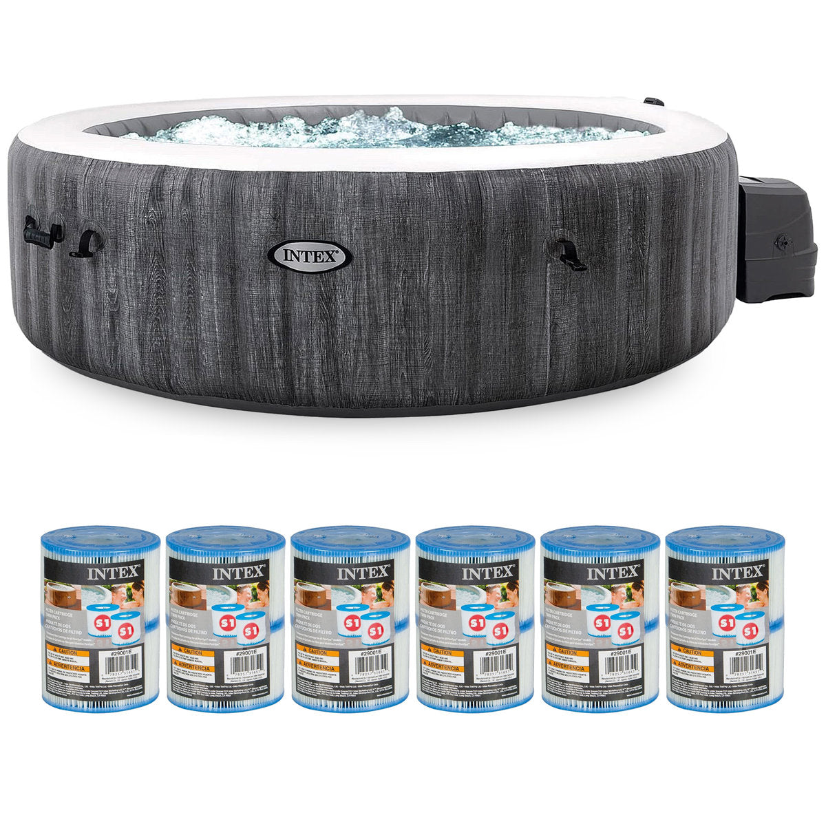 120 Volt 6 Person 140 - Jet Plastic Round Inflatable Hot Tub — product view 1