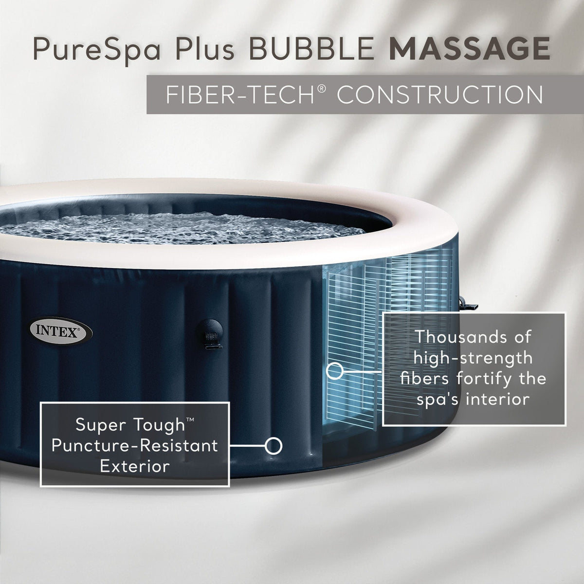 110 Volt 6 Person 170 - Jet Vinyl Round Inflatable Hot Tub — product view 5
