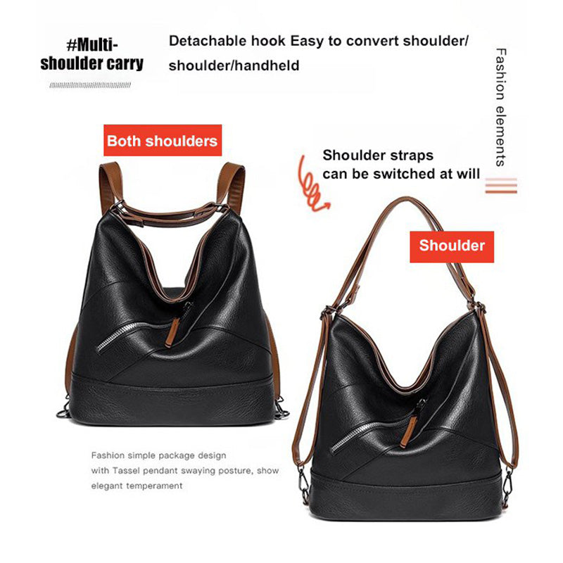LoungeYard | Large Capacity PU Leather Bucket Bag — product view 3