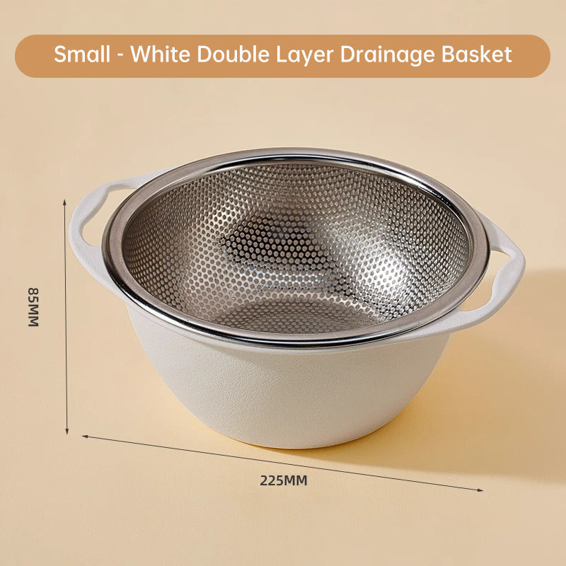 LoungeYard | Multipurpose Double Layer Drainage Basket — product view 1