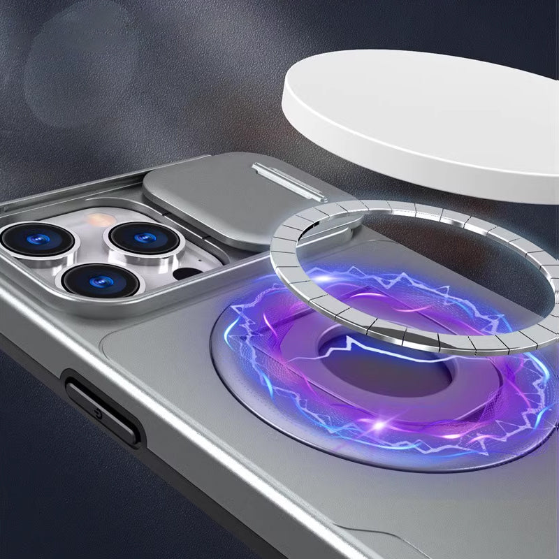 Shock-resistant phone case | Integrated stand and magnetic protection — product view 1