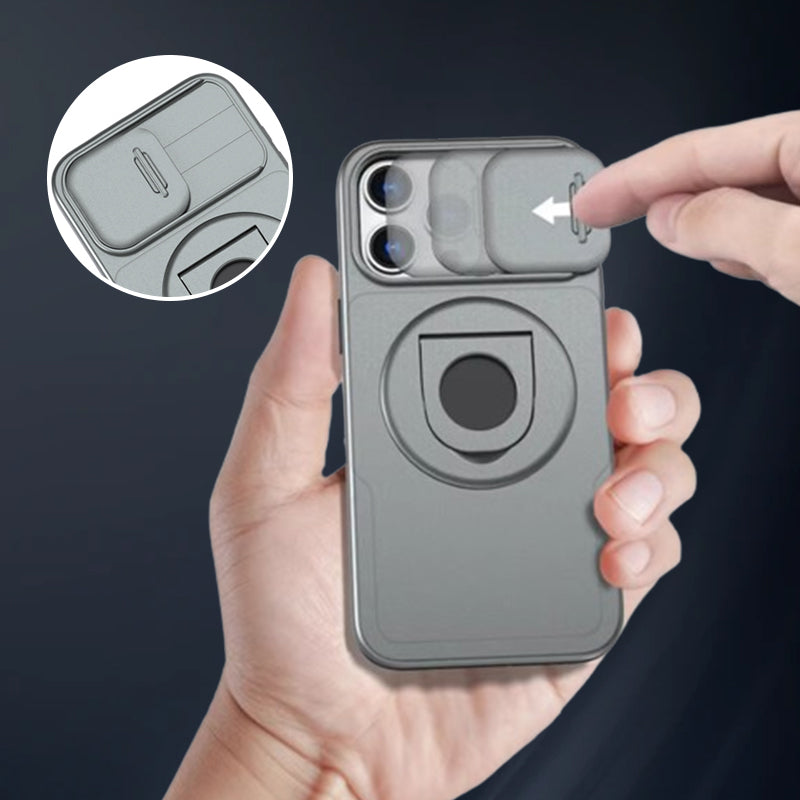 Shock-resistant phone case | Integrated stand and magnetic protection — product view 4
