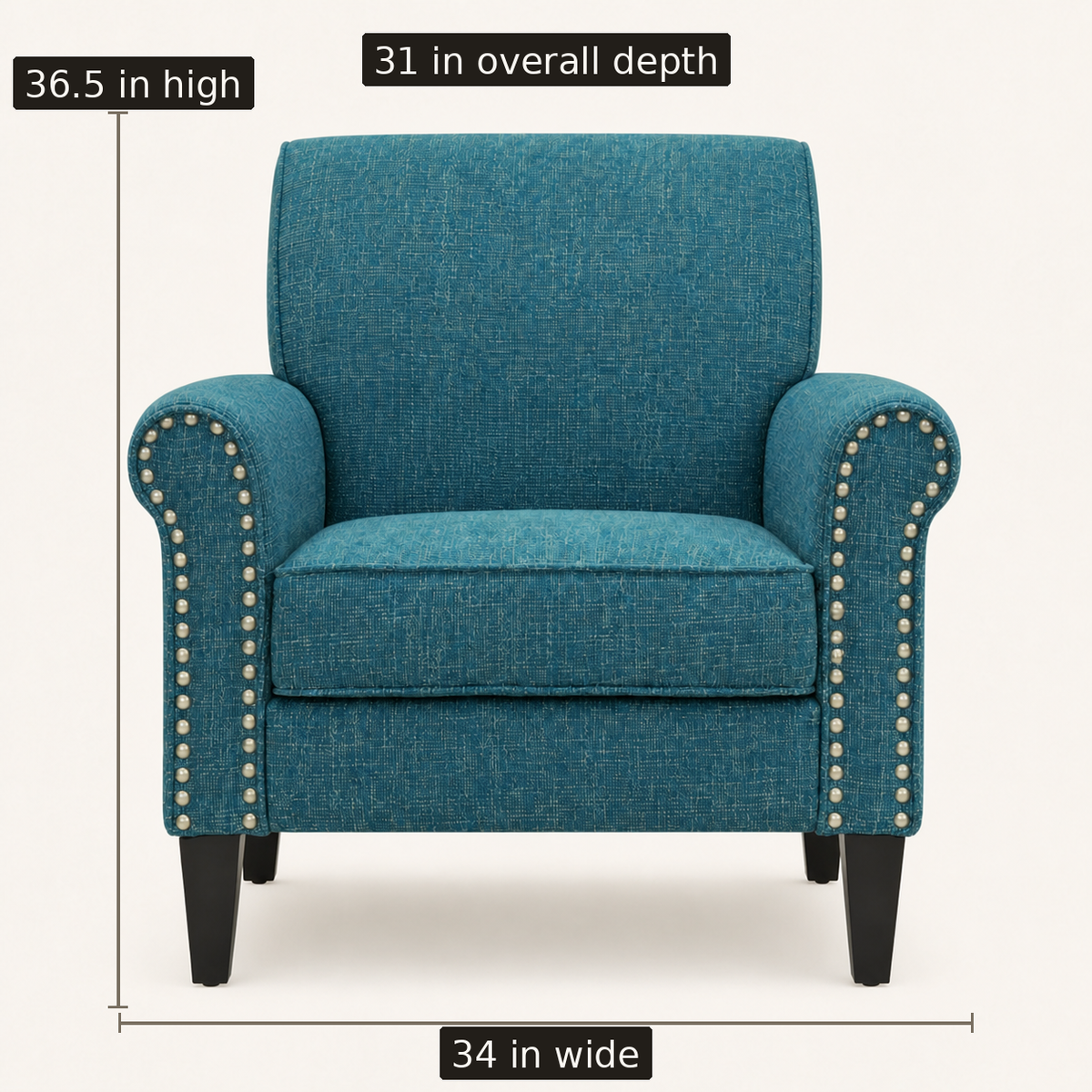 Tessmar Hjalla Nailhead Armchair — product view 6