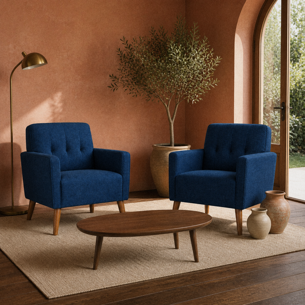 Tessmar Hoyvikar Tufted Armchair Set — product view 3
