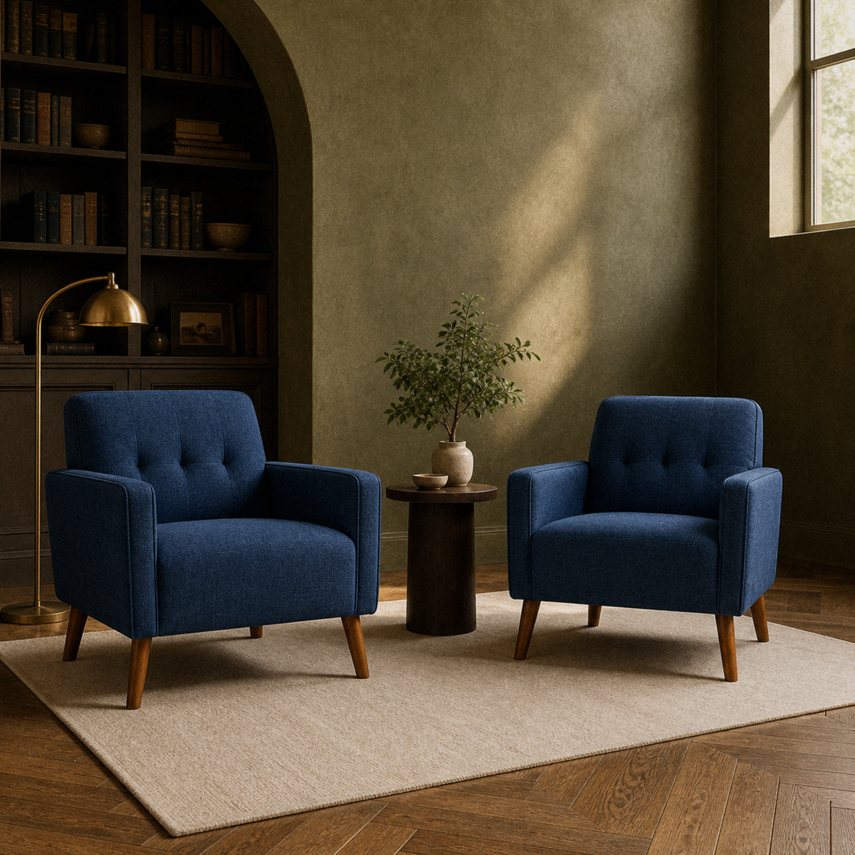 Tessmar Hoyvikar Tufted Armchair Set — product view 7