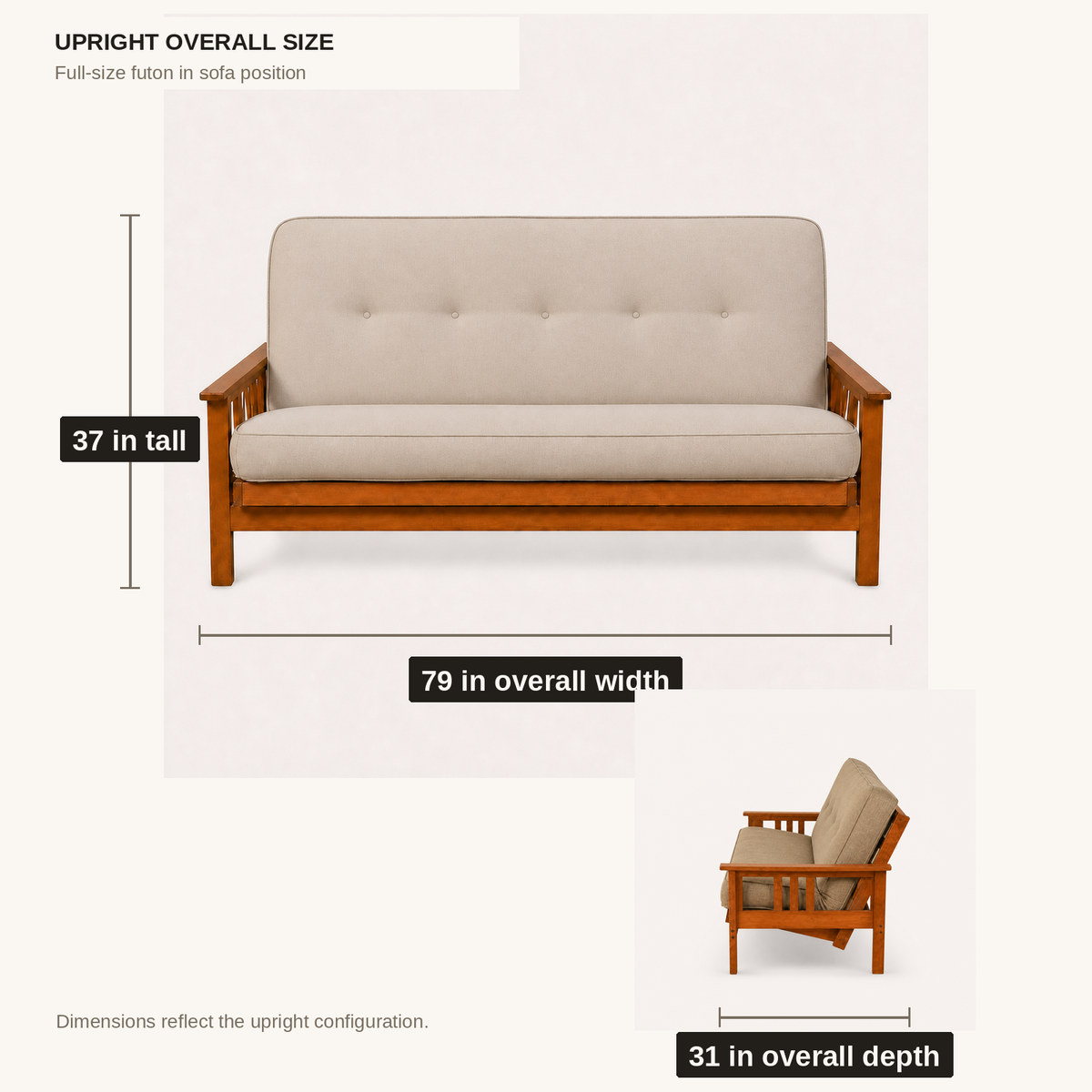 Tessmar Murter Full Futon — product view 6
