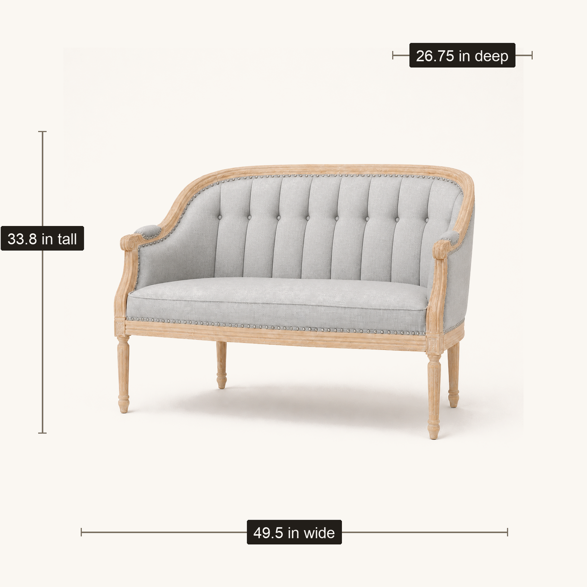Tessmar Vrgada Birch Loveseat — product view 6