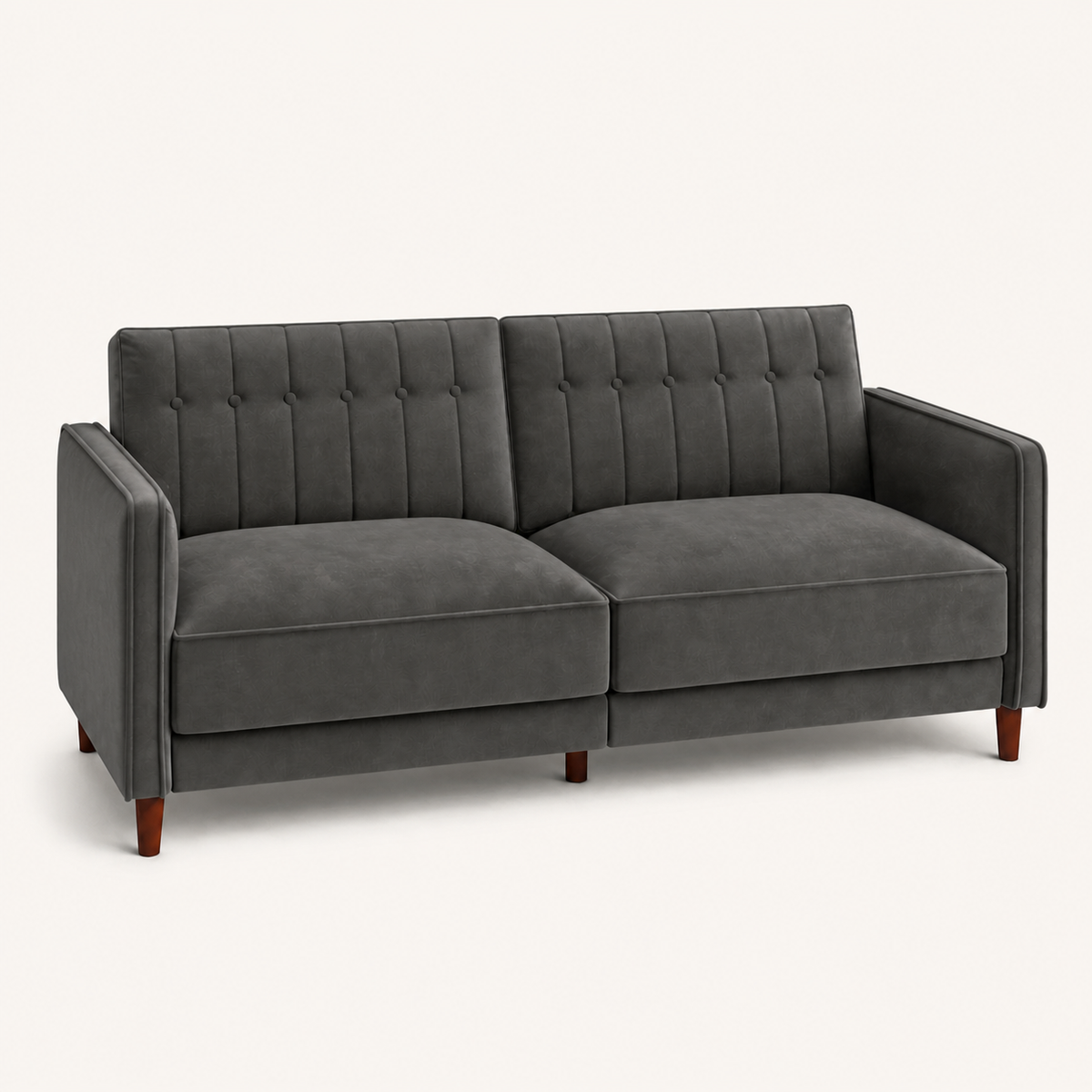 Tessmar Zeca Velvet Square Arm Futon — product view 4