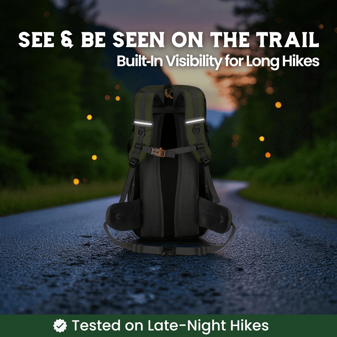 LoungeYard | TRAILPRO 50L – Hiking Backpack with Breathable Back & Smart Storage — product view 2