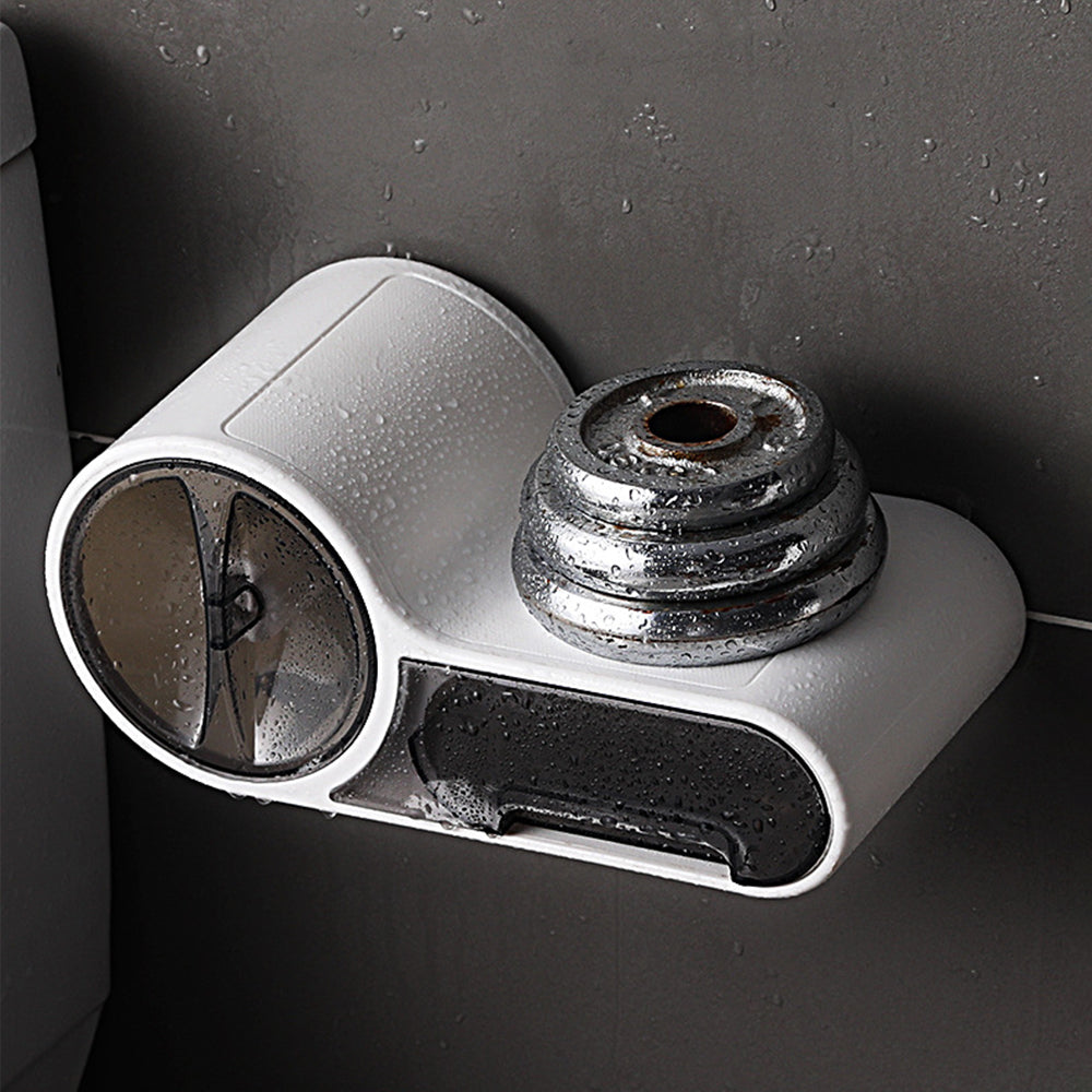 LoungeYard | DryHold Self-Adhesive Toilet Paper Holder – Waterproof Wall Solution with Extra Storage Space — product view 1