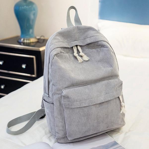 LoungeYard | Pastel Corduroy Backpack — product view 1