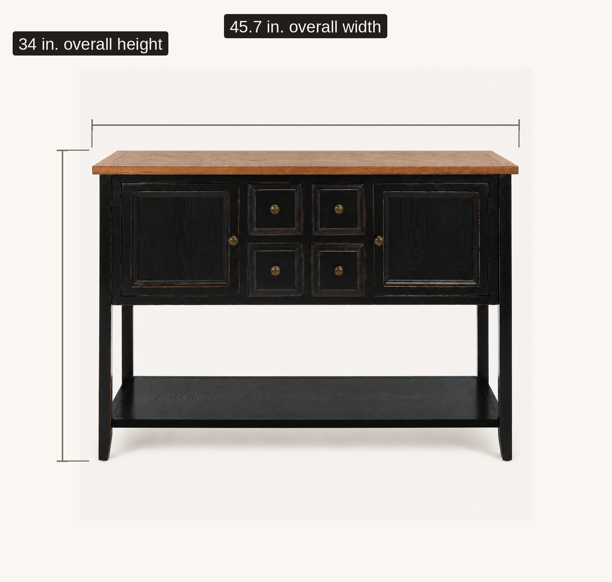 Varnholt Nordodepil Solid Wood Console — product view 6