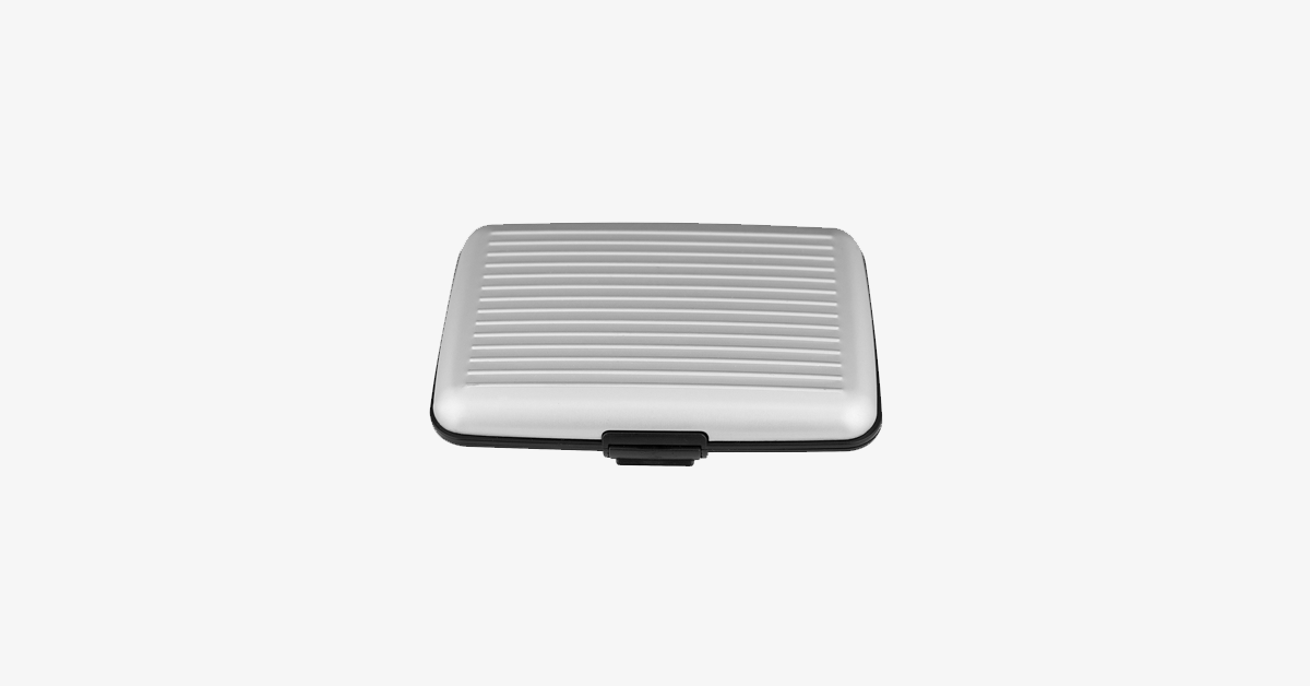 LoungeYard | Foldable Unisex RFID-blocking Wallet - Made of Aluminum - Snap Closure - Expandable Compartments - Secure Your Credit Cards — product view 4