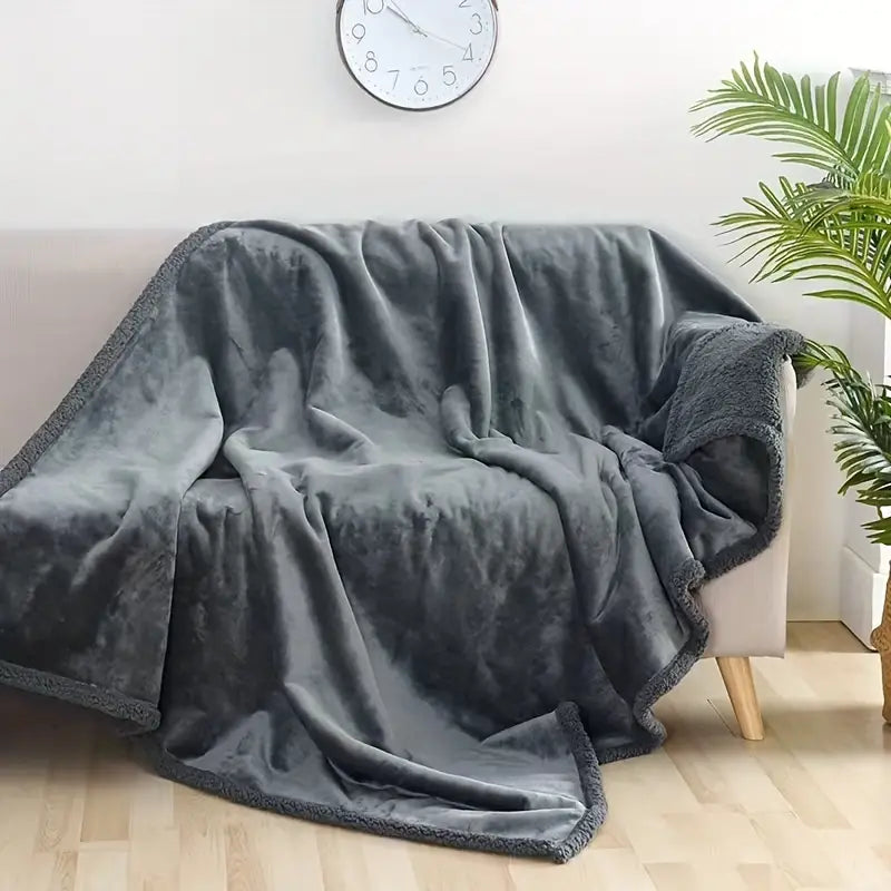 LoungeYard | Waterproof Fleece Blanket Soft Protective Throw — product view 1