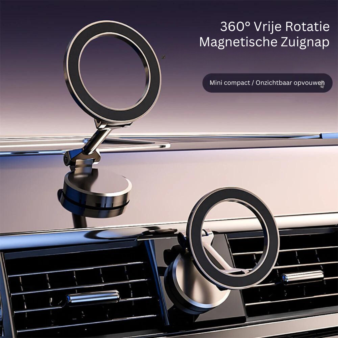 Magnetic Car Phone Holder – 360° Rotatable, Foldable — product view 3