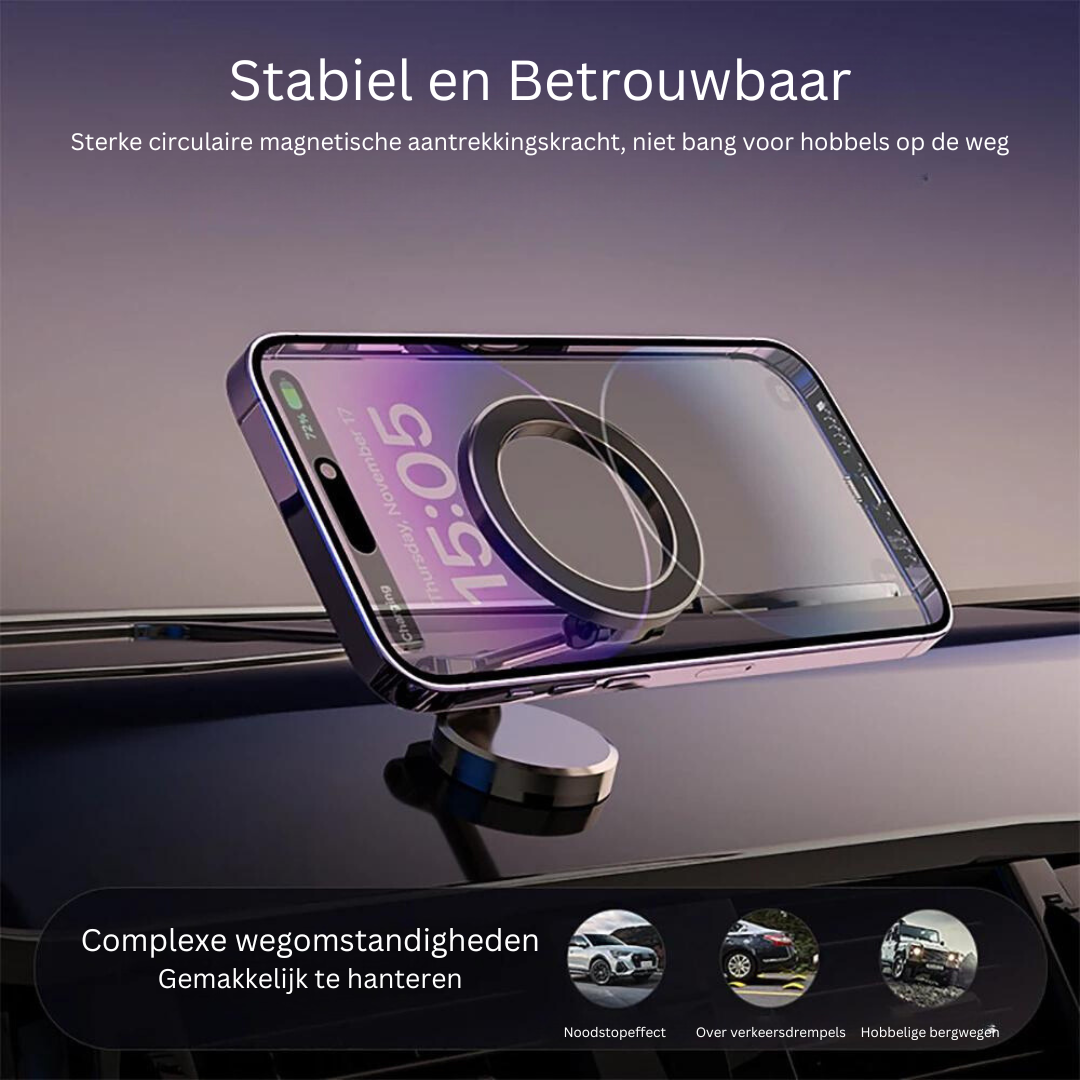Magnetic Car Phone Holder – 360° Rotatable, Foldable — product view 2