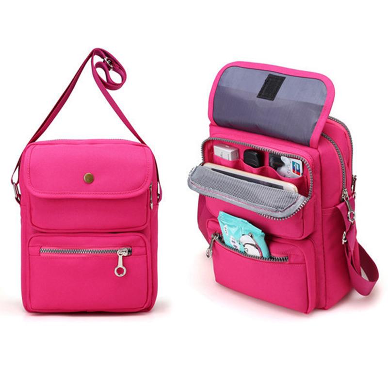 Women’s Waterproof Nylon Crossbody Shoulder Bag with 6 Pockets — product view 4