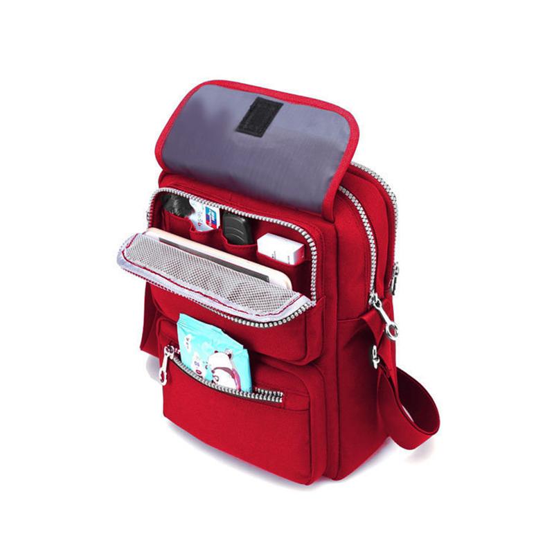 Women’s Waterproof Nylon Crossbody Shoulder Bag with 6 Pockets — product view 1