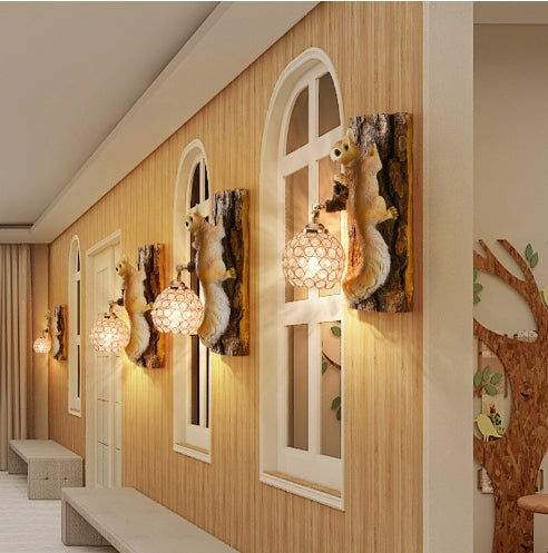 Woodland Charm Squirrel Wall Light — product view 6